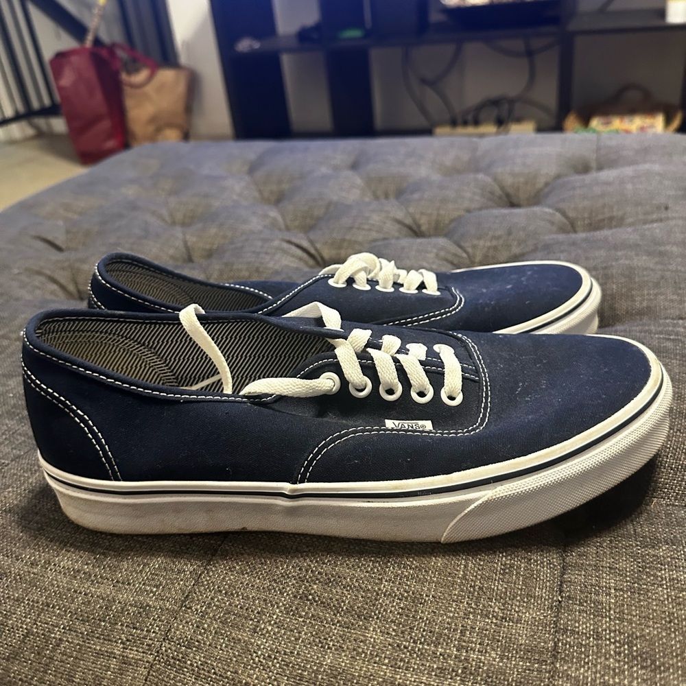 Vans Men's Dark Blue Canvas Sneakers